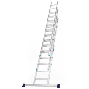 2.5m ElevatePro® Triple Extension Aluminium Ladder EN131 c/w Stabiliser